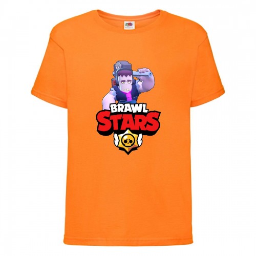 Футболка детская Brawl Stars Frank (Бравл Старс Фрэнк) оранжевая 128 см Футболка детская Brawl Stars Frank (Бравл Старс Фрэнк) оранжевая 128 см