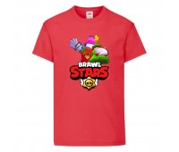 Футболка детская Brawl Stars Holiday Frank (Бравл Старс Фрэнк Праздничный) красная 104 см Футболка детская Brawl Stars Holiday Frank (Бравл Старс Фрэнк Праздничный) красная 104 см