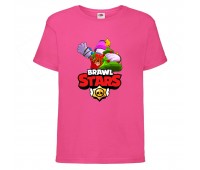 Футболка детская Brawl Stars Holiday Frank (Бравл Старс Фрэнк Праздничный) малиновая 104 см Футболка детская Brawl Stars Holiday Frank (Бравл Старс Фрэнк Праздничный) малиновая 104 см