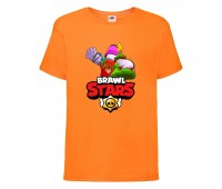 Футболка детская Brawl Stars Holiday Frank (Бравл Старс Фрэнк Праздничный) оранжевая 104 см Футболка детская Brawl Stars Holiday Frank (Бравл Старс Фрэнк Праздничный) оранжевая 104 см
