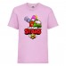 Футболка детская Brawl Stars Holiday Frank (Бравл Старс Фрэнк Праздничный) розовая 152 см Футболка детская Brawl Stars Holiday Frank (Бравл Старс Фрэнк Праздничный) розовая 152 см