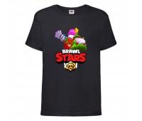 Футболка детская Brawl Stars Holiday Frank (Бравл Старс Фрэнк Праздничный) черная 104 см Футболка детская Brawl Stars Holiday Frank (Бравл Старс Фрэнк Праздничный) черная 104 см