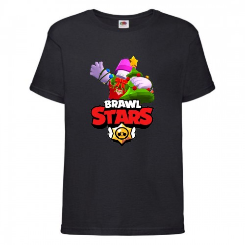 Футболка детская Brawl Stars Holiday Frank (Бравл Старс Фрэнк Праздничный) черная 152 см Футболка детская Brawl Stars Holiday Frank (Бравл Старс Фрэнк Праздничный) черная 152 см