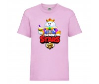 Футболка детская Brawl Stars Lou King (Бравл Старс Лу Король) розовая 104 см Футболка детская Brawl Stars Lou King (Бравл Старс Лу Король) розовая 104 см