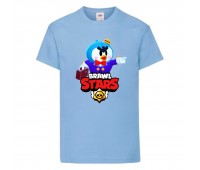 Футболка детская Brawl Stars Mr. P (Бравл Старс Мистер П) голубая 104 см Футболка детская Brawl Stars Mr. P (Бравл Старс Мистер П) голубая 104 см