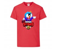 Футболка детская Brawl Stars Mr. P (Бравл Старс Мистер П) красная 104 см Футболка детская Brawl Stars Mr. P (Бравл Старс Мистер П) красная 104 см