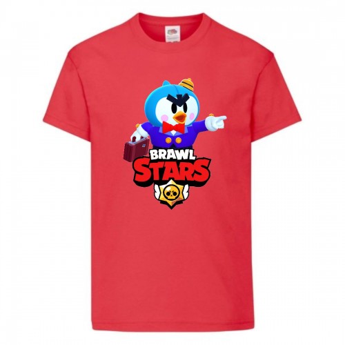 Футболка детская Brawl Stars Mr. P (Бравл Старс Мистер П) красная 116 см Футболка детская Brawl Stars Mr. P (Бравл Старс Мистер П) красная 116 см