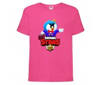 Футболка детская Brawl Stars Mr. P (Бравл Старс Мистер П) малиновая 104 см Футболка детская Brawl Stars Mr. P (Бравл Старс Мистер П) малиновая 104 см