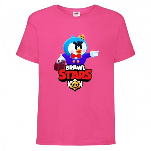 Футболка детская Brawl Stars Mr. P (Бравл Старс Мистер П) малиновая 104 см Футболка детская Brawl Stars Mr. P (Бравл Старс Мистер П) малиновая 104 см