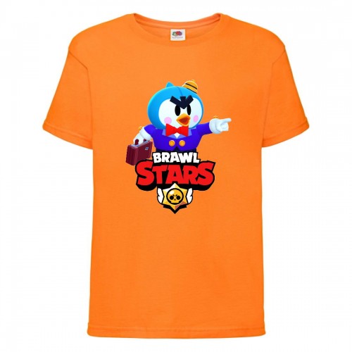 Футболка детская Brawl Stars Mr. P (Бравл Старс Мистер П) оранжевая 152 см Футболка детская Brawl Stars Mr. P (Бравл Старс Мистер П) оранжевая 152 см