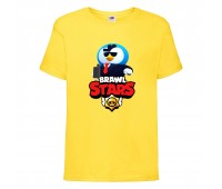 Футболка детская Brawl Stars Mr. P Agent (Бравл Старс Мистер П Агент) желтая 104 см Футболка детская Brawl Stars Mr. P Agent (Бравл Старс Мистер П Агент) желтая 104 см