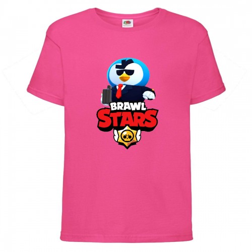 Футболка детская Brawl Stars Mr. P Agent (Бравл Старс Мистер П Агент) малиновая 104 см Футболка детская Brawl Stars Mr. P Agent (Бравл Старс Мистер П Агент) малиновая 104 см
