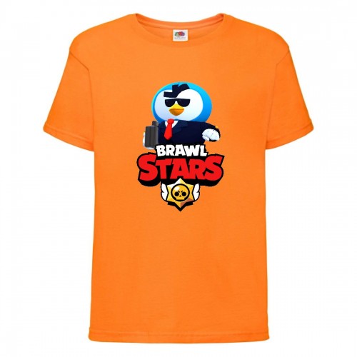 Футболка детская Brawl Stars Mr. P Agent (Бравл Старс Мистер П Агент) оранжевая 128 см Футболка детская Brawl Stars Mr. P Agent (Бравл Старс Мистер П Агент) оранжевая 128 см