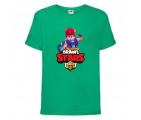 Футболка детская Brawl Stars Pam (Бравл Старс Пэм) зеленая 104 см Футболка детская Brawl Stars Pam (Бравл Старс Пэм) зеленая 104 см