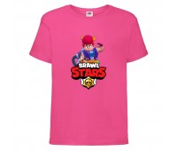 Футболка детская Brawl Stars Pam (Бравл Старс Пэм) малиновая 104 см Футболка детская Brawl Stars Pam (Бравл Старс Пэм) малиновая 104 см