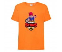 Футболка детская Brawl Stars Pam (Бравл Старс Пэм) оранжевая 104 см Футболка детская Brawl Stars Pam (Бравл Старс Пэм) оранжевая 104 см