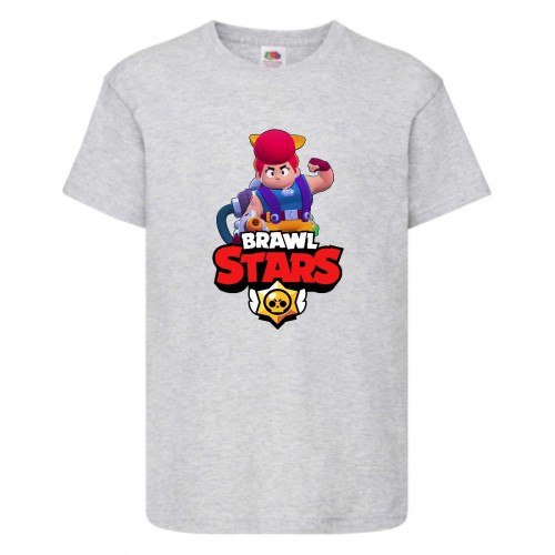 Футболка детская Brawl Stars Pam (Бравл Старс Пэм) серая 152 см Футболка детская Brawl Stars Pam (Бравл Старс Пэм) серая 152 см