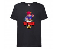 Футболка детская Brawl Stars Pam (Бравл Старс Пэм) черная 104 см Футболка детская Brawl Stars Pam (Бравл Старс Пэм) черная 104 см