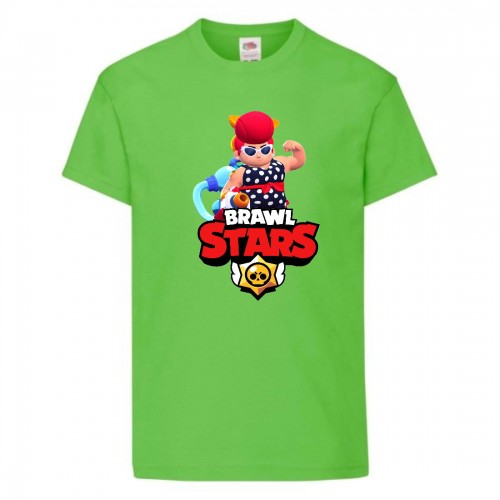 Футболка детская Brawl Stars Pam Beach (Бравл Старс Пэм Пляжная) светлозеленая 152 см Футболка детская Brawl Stars Pam Beach (Бравл Старс Пэм Пляжная) светлозеленая 152 см