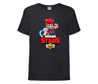 Футболка детская Brawl Stars Pam Beach (Бравл Старс Пэм Пляжная) черная 104 см Футболка детская Brawl Stars Pam Beach (Бравл Старс Пэм Пляжная) черная 104 см