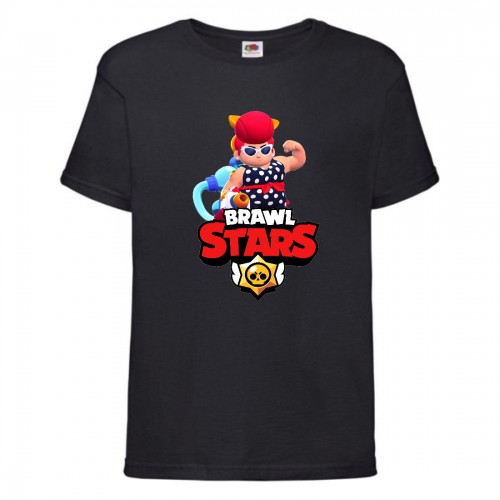 Футболка детская Brawl Stars Pam Beach (Бравл Старс Пэм Пляжная) черная 128 см Футболка детская Brawl Stars Pam Beach (Бравл Старс Пэм Пляжная) черная 128 см