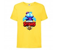 Футболка детская Brawl Stars Squeak (Бравл Старс Скуик) желтая 104 см Футболка детская Brawl Stars Squeak (Бравл Старс Скуик) желтая 104 см