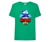 Футболка детская Brawl Stars Squeak (Бравл Старс Скуик) зеленая 104 см Футболка детская Brawl Stars Squeak (Бравл Старс Скуик) зеленая 104 см