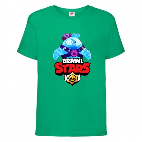 Футболка детская Brawl Stars Squeak (Бравл Старс Скуик) зеленая 116 см Футболка детская Brawl Stars Squeak (Бравл Старс Скуик) зеленая 116 см