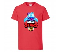 Футболка детская Brawl Stars Squeak (Бравл Старс Скуик) красная 104 см Футболка детская Brawl Stars Squeak (Бравл Старс Скуик) красная 104 см