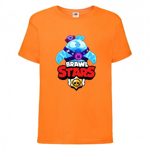 Футболка детская Brawl Stars Squeak (Бравл Старс Скуик) оранжевая 128 см Футболка детская Brawl Stars Squeak (Бравл Старс Скуик) оранжевая 128 см