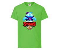 Футболка детская Brawl Stars Squeak (Бравл Старс Скуик) светлозеленая 104 см Футболка детская Brawl Stars Squeak (Бравл Старс Скуик) светлозеленая 104 см