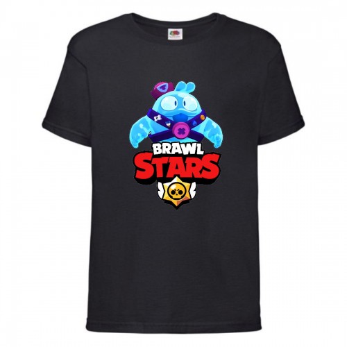 Футболка детская Brawl Stars Squeak (Бравл Старс Скуик) черная 128 см Футболка детская Brawl Stars Squeak (Бравл Старс Скуик) черная 128 см
