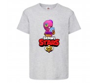 Футболка детская Brawl Stars Tara (Бравл Старс Тара) серая 104 см Футболка детская Brawl Stars Tara (Бравл Старс Тара) серая 104 см
