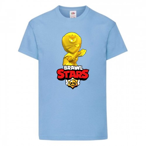 Футболка детская Brawl Stars Tara Gold (Бравл Старс Тара Золотая) голубая 152 см Футболка детская Brawl Stars Tara Gold (Бравл Старс Тара Золотая) голубая 152 см