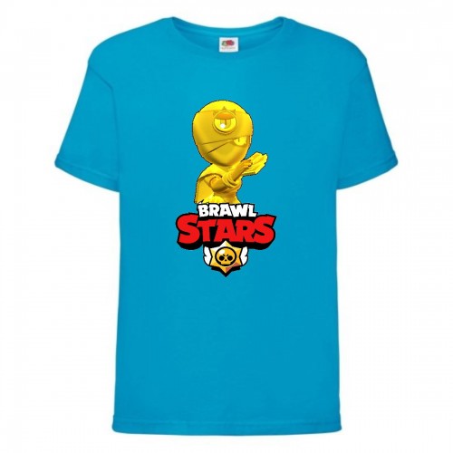 Футболка детская Brawl Stars Tara Gold (Бравл Старс Тара Золотая) синяя 140 см Футболка детская Brawl Stars Tara Gold (Бравл Старс Тара Золотая) синяя 140 см