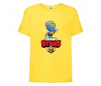 Футболка детская Brawl Stars Tara Indigo (Бравл Старс Тара Индиго) желтая 104 см Футболка детская Brawl Stars Tara Indigo (Бравл Старс Тара Индиго) желтая 104 см