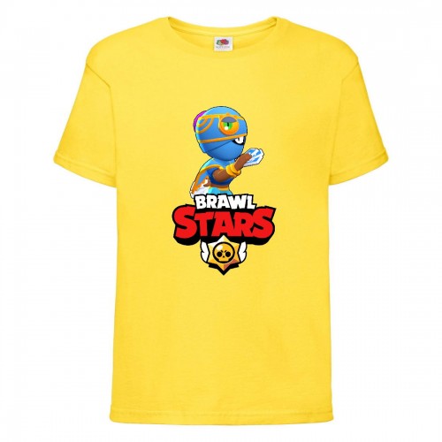 Футболка детская Brawl Stars Tara Indigo (Бравл Старс Тара Индиго) желтая 140 см Футболка детская Brawl Stars Tara Indigo (Бравл Старс Тара Индиго) желтая 140 см