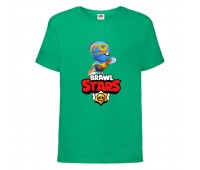 Футболка детская Brawl Stars Tara Indigo (Бравл Старс Тара Индиго) зеленая 104 см Футболка детская Brawl Stars Tara Indigo (Бравл Старс Тара Индиго) зеленая 104 см