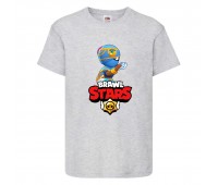 Футболка детская Brawl Stars Tara Indigo (Бравл Старс Тара Индиго) серая 104 см Футболка детская Brawl Stars Tara Indigo (Бравл Старс Тара Индиго) серая 104 см