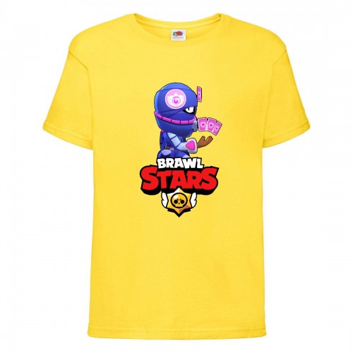 Футболка детская Brawl Stars Tara Ninja (Бравл Старс Тара Ниндзя) желтая 128 см Футболка детская Brawl Stars Tara Ninja (Бравл Старс Тара Ниндзя) желтая 128 см