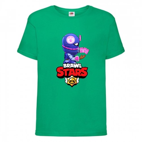 Футболка детская Brawl Stars Tara Ninja (Бравл Старс Тара Ниндзя) зеленая 152 см Футболка детская Brawl Stars Tara Ninja (Бравл Старс Тара Ниндзя) зеленая 152 см