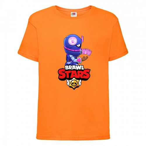 Футболка детская Brawl Stars Tara Ninja (Бравл Старс Тара Ниндзя) оранжевая 128 см Футболка детская Brawl Stars Tara Ninja (Бравл Старс Тара Ниндзя) оранжевая 128 см