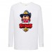 Лонгслив реглан Brawl Stars Colonel Ruffs Sheriff (Бравл Старс Генерал Гавс Шериф) белая (BRST wh) 128 см