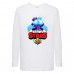 Лонгслив реглан Brawl Stars Squeak (Бравл Старс Скуик) белая (BRST wh) 152 см