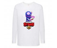 Лонгслив реглан Brawl Stars Tara Ninja (Бравл Старс Тара Ниндзя) белая (BRST wh) 104 см