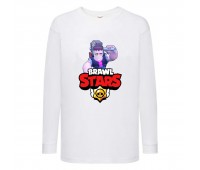 Лонгслив реглан Brawl Stars Frank (Бравл Старс Фрэнк) белая (BRST wh) 104 см