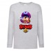 Лонгслив реглан Brawl Stars Colonel Ruffs (Бравл Старс Генерал Гавс) серая (BRST gry) 104 см