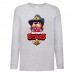 Лонгслив реглан Brawl Stars Colonel Ruffs Sheriff (Бравл Старс Генерал Гавс Шериф) серая (BRST gry) 152 см