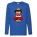 Лонгслив реглан Brawl Stars Colonel Ruffs Sheriff (Бравл Старс Генерал Гавс Шериф) синяя (BRST blu) 152 см