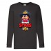 Лонгслив реглан Brawl Stars Colonel Ruffs Sheriff (Бравл Старс Генерал Гавс Шериф) черная (BRST blc) 104 см